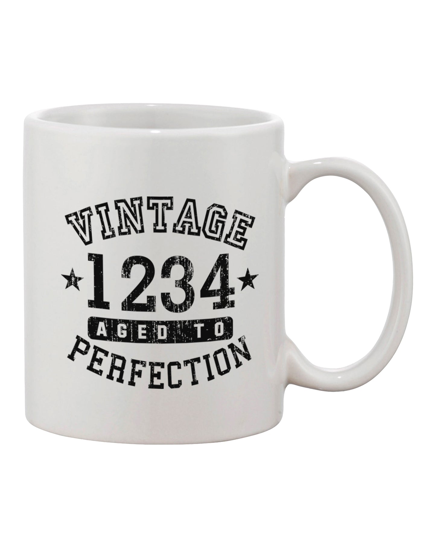 Customized Retro Birth Year Weathered Design 11 oz Coffee Cup - TooLoud-11 OZ Coffee Mug-TooLoud-White-Davson Sales