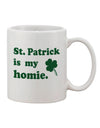 St Patrick: A Revered Companion for Your Morning Brew - TooLoud-11 OZ Coffee Mug-TooLoud-White-Davson Sales