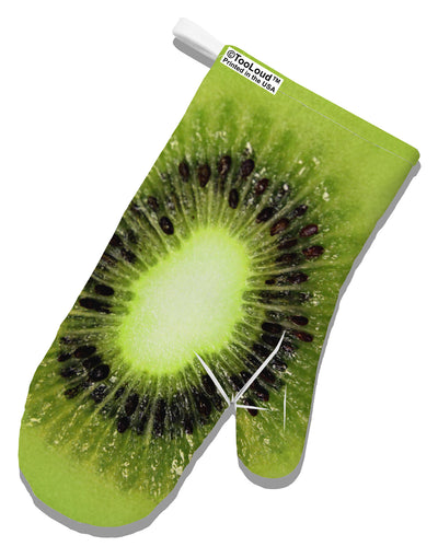 Kiwi Fruit White Printed Fabric Oven Mitt All Over Print by TooLoud-Oven Mitt-TooLoud-White-Davson Sales