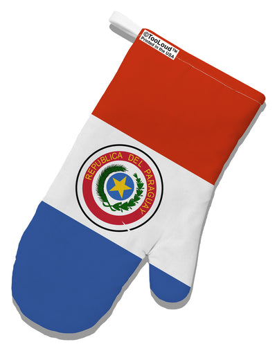 Paraguay Flag AOP White Printed Fabric Oven Mitt All Over Print-Oven Mitt-TooLoud-White-Davson Sales