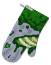 Pixel Zombie Costume Green White Printed Fabric Oven Mitt All Over Print-Oven Mitt-TooLoud-White-Davson Sales