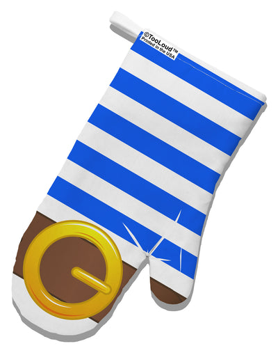 Pirate Crew Costume - Blue White Printed Fabric Oven Mitt All Over Print-Oven Mitt-TooLoud-White-Davson Sales