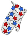 Red White And Blue Stars White Printed Fabric Oven Mitt by TooLoud-Oven Mitt-TooLoud-White-Davson Sales