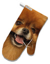 Adorable Red Pomeranian White Printed Fabric Oven Mitt All Over Print-Oven Mitt-TooLoud-White-Davson Sales