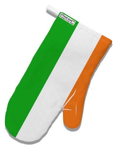 Irish Flag - Flag of Ireland White Printed Fabric Oven Mitt All Over Print-Oven Mitt-TooLoud-White-Davson Sales