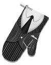 Pinstripe Gangster Jacket Printed Costume White Printed Fabric Oven Mitt All Over Print-Oven Mitt-TooLoud-White-Davson Sales