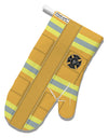 Firefighter Yellow AOP White Printed Fabric Oven Mitt All Over Print-Oven Mitt-TooLoud-White-Davson Sales