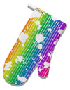 Splatter AOP - Rainbow White Printed Fabric Oven Mitt All Over Print-Oven Mitt-TooLoud-White-Davson Sales