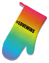 Rainbow Print - Hashtag Love Wins White Printed Fabric Oven Mitt All Over Print-Oven Mitt-TooLoud-White-Davson Sales