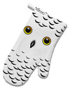 Snowy Owl Cute Animal Face White Printed Fabric Oven Mitt All Over Print-Oven Mitt-TooLoud-White-Davson Sales