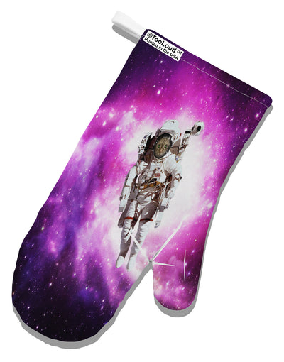 Astronaut Cat AOP White Printed Fabric Oven Mitt All Over Print-Oven Mitt-TooLoud-White-Davson Sales