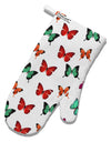 Pretty Butterflies AOP White Printed Fabric Oven Mitt All Over Print-Oven Mitt-TooLoud-White-Davson Sales