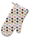 Cute Sushi AOP White Printed Fabric Oven Mitt All Over Print-Oven Mitt-TooLoud-White-Davson Sales