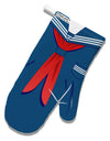 School Uniform Costume - Blue White Printed Fabric Oven Mitt All Over Print-Oven Mitt-TooLoud-White-Davson Sales