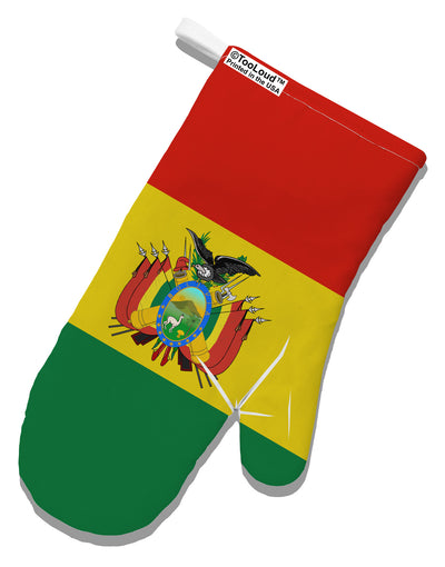 Bolivia Flag AOP White Printed Fabric Oven Mitt All Over Print-Oven Mitt-TooLoud-White-Davson Sales