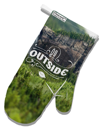 Beautiful Cliffs - Go Outside AOP White Printed Fabric Oven Mitt All Over Print by TooLoud-TooLoud-White-Davson Sales