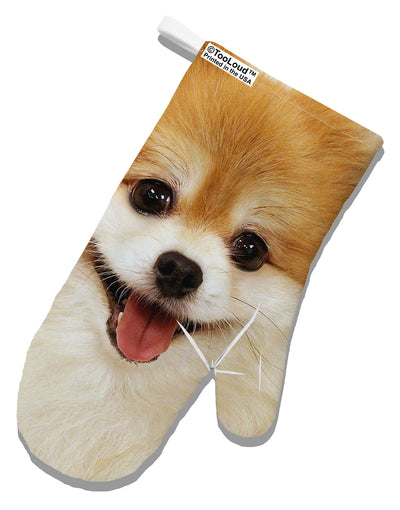 Adorable Pomeranian 1 White Printed Fabric Oven Mitt All Over Print-Oven Mitt-TooLoud-White-Davson Sales