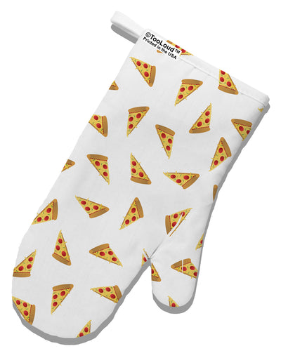 Pizza Slices AOP White Printed Fabric Oven Mitt All Over Print-Oven Mitt-TooLoud-White-Davson Sales