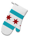 Chicago Flag AOP White Printed Fabric Oven Mitt All Over Print-Oven Mitt-TooLoud-White-Davson Sales