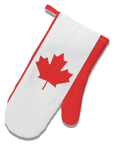 Canadian Flag All Over White Printed Fabric Oven Mitt All Over Print by TooLoud-Oven Mitt-TooLoud-White-Davson Sales