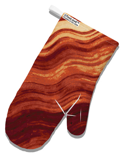 Bacon Bacon Bacon White Printed Fabric Oven Mitt All Over Print by TooLoud-Oven Mitt-TooLoud-White-Davson Sales