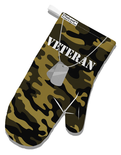 Veteran Dog Tags White Printed Fabric Oven Mitt All Over Print-Oven Mitt-TooLoud-White-Davson Sales