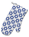 Stars of David Jewish White Printed Fabric Oven Mitt All Over Print by TooLoud-Oven Mitt-TooLoud-White-Davson Sales