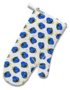 Blue Tang Fish AOP White Printed Fabric Oven Mitt All Over Print-Oven Mitt-TooLoud-White-Davson Sales