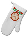 Pa Rum Pum Pum Pum White Printed Fabric Oven Mitt-Oven Mitt-TooLoud-White-Davson Sales