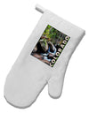 Rockies River with Text White Printed Fabric Oven Mitt-Oven Mitt-TooLoud-White-Davson Sales