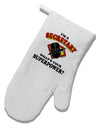 Secretary - Superpower White Printed Fabric Oven Mitt-Oven Mitt-TooLoud-White-Davson Sales