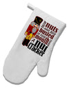 More Nuts Busted - Your Mouth White Printed Fabric Oven Mitt by TooLoud-TooLoud-White-Davson Sales