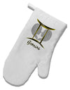 Gemini Symbol White Printed Fabric Oven Mitt-Oven Mitt-TooLoud-White-Davson Sales