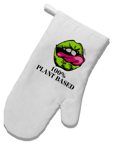 TooLoud Plant Based White Printed Fabric Oven Mitt-OvenMitts-TooLoud-Davson Sales