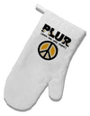 PLUR Daisies White Printed Fabric Oven Mitt-Oven Mitt-TooLoud-White-Davson Sales