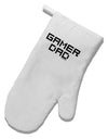 Gamer Dad White Printed Fabric Oven Mitt by TooLoud-Oven Mitt-TooLoud-White-Davson Sales