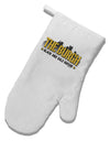 The Burgh White Printed Fabric Oven Mitt-Oven Mitt-TooLoud-White-Davson Sales