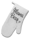 Mama Bear with Heart - Mom Design White Printed Fabric Oven Mitt by TooLoud-Oven Mitt-TooLoud-White-Davson Sales