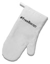 Hashtag Free Bacon White Printed Fabric Oven Mitt-Oven Mitt-TooLoud-White-Davson Sales