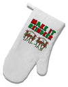 Make It Reindeer White Printed Fabric Oven Mitt-Oven Mitt-TooLoud-White-Davson Sales