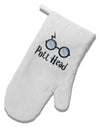 Pott Head Magic Glasses White Printed Fabric Oven Mitt-Oven Mitt-TooLoud-White-Davson Sales