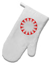 Watercolor Peppermint White Printed Fabric Oven Mitt-Oven Mitt-TooLoud-White-Davson Sales