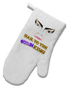 Hail to the Goblin King White Printed Fabric Oven Mitt-Oven Mitt-TooLoud-White-Davson Sales