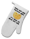 Dogs Are Like Potato Chips White Printed Fabric Oven Mitt by TooLoud-Oven Mitt-TooLoud-White-Davson Sales