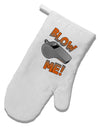 Blow Me Whistle White Printed Fabric Oven Mitt-Oven Mitt-TooLoud-White-Davson Sales