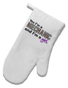 TooLoud Yes I am a Mechanic Girl White Printed Fabric Oven Mitt-Oven Mitt-TooLoud-White-Davson Sales