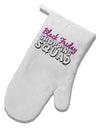 Black Friday Shopping Squad White Printed Fabric Oven Mitt-Oven Mitt-TooLoud-White-Davson Sales