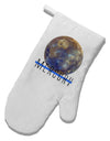 Planet Mercury Text White Printed Fabric Oven Mitt by TooLoud-Oven Mitt-TooLoud-White-Davson Sales