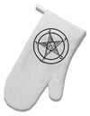 Sigil of Baphomet White Printed Fabric Oven Mitt by TooLoud-TooLoud-White-Davson Sales