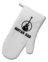 Guitar Dad White Printed Fabric Oven Mitt by TooLoud-Oven Mitt-TooLoud-White-Davson Sales